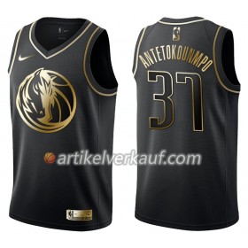 NBA Dallas Mavericks Trikot Kostas Antetokounmpo 37 Nike Schwarz Golden Edition Swingman - Herren